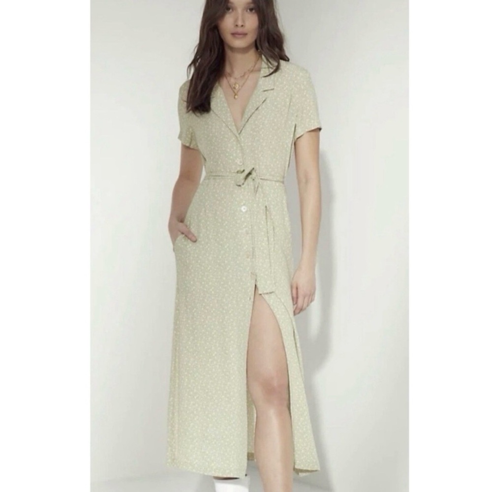 Wilfred Floral Gray and Cream Top